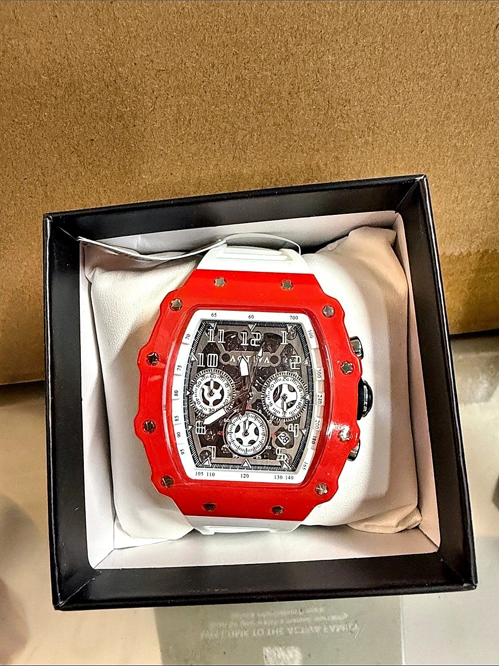 Activa Red Chronograph Watch NWT